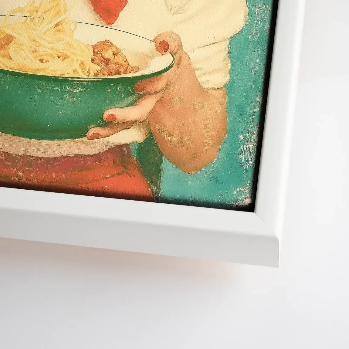 Marilyn Monroe Spaghetti Leinwand Bild