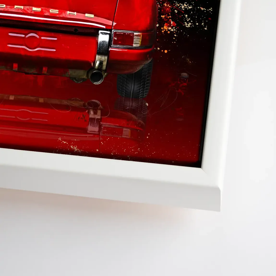 Red Legend 911 Retro Leinwand Bild