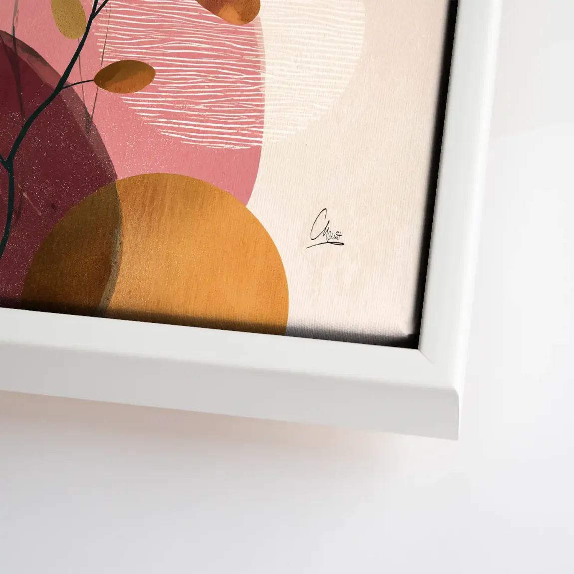 Golden Terra Harmony Leinwand Bild