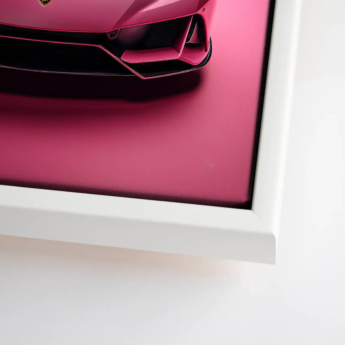 Pink Speed Lambo Leinwand Bild