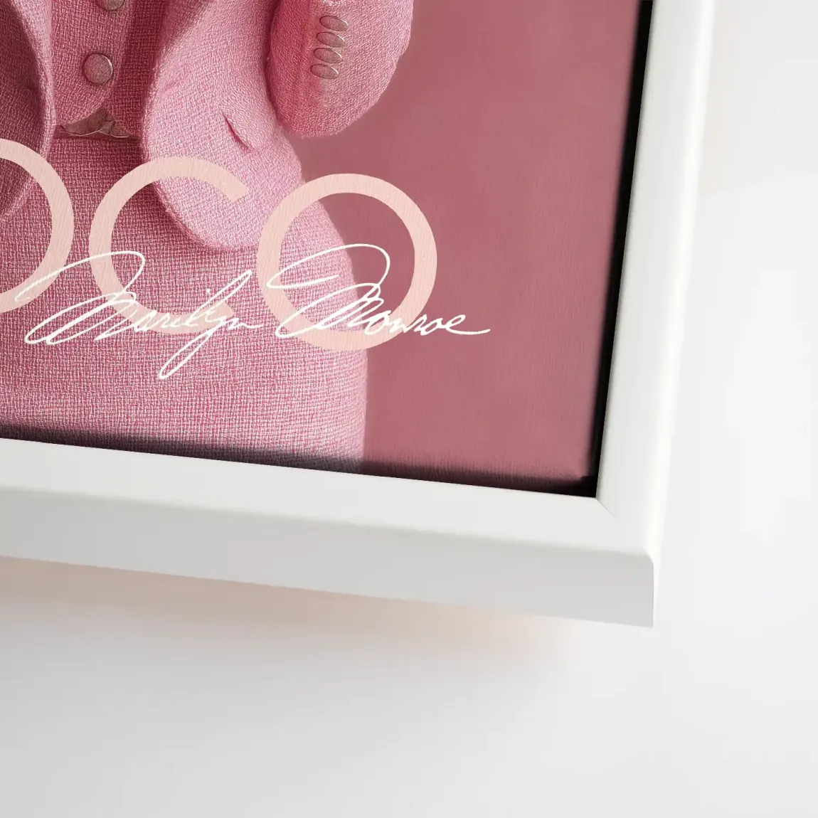 Eleganz in Rosé Monroe Leinwand Bild INGALERIE