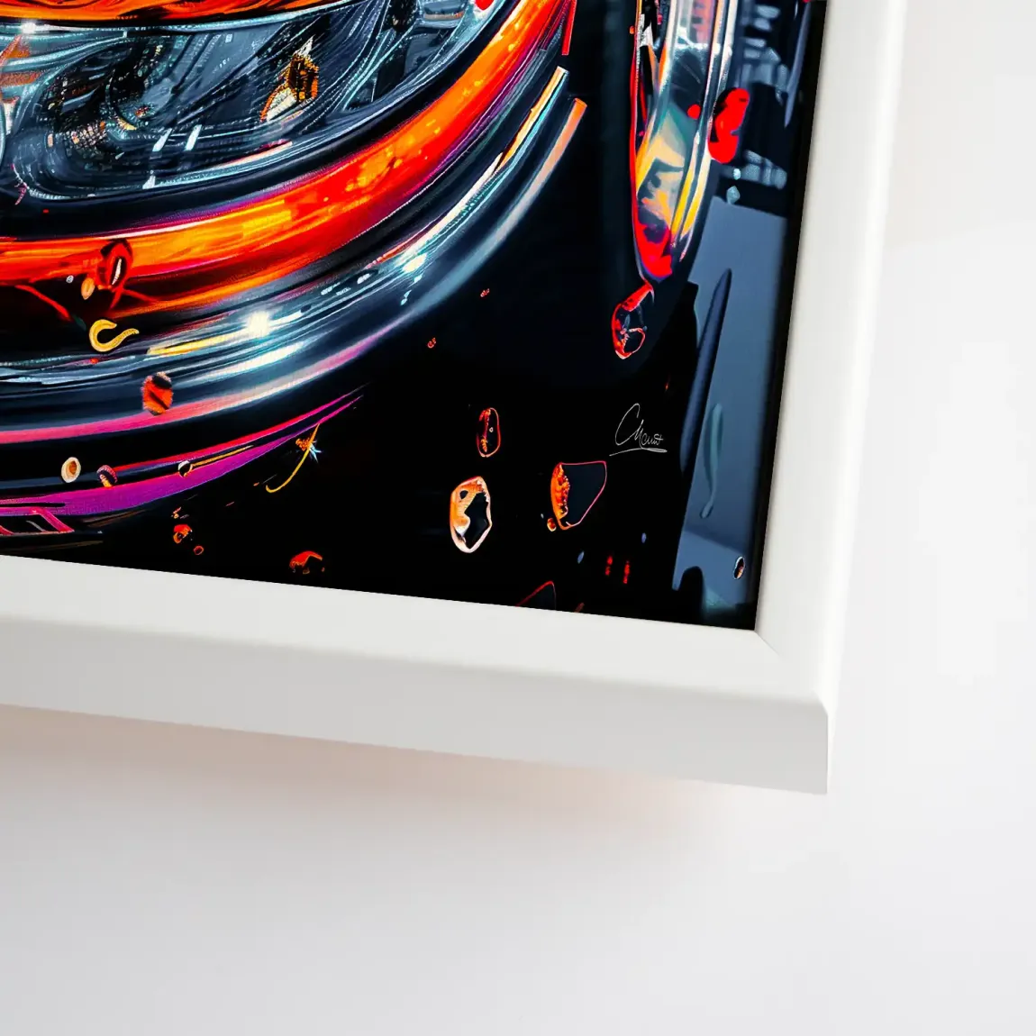 Vivid Motion 911 Porsche Leinwand Bild