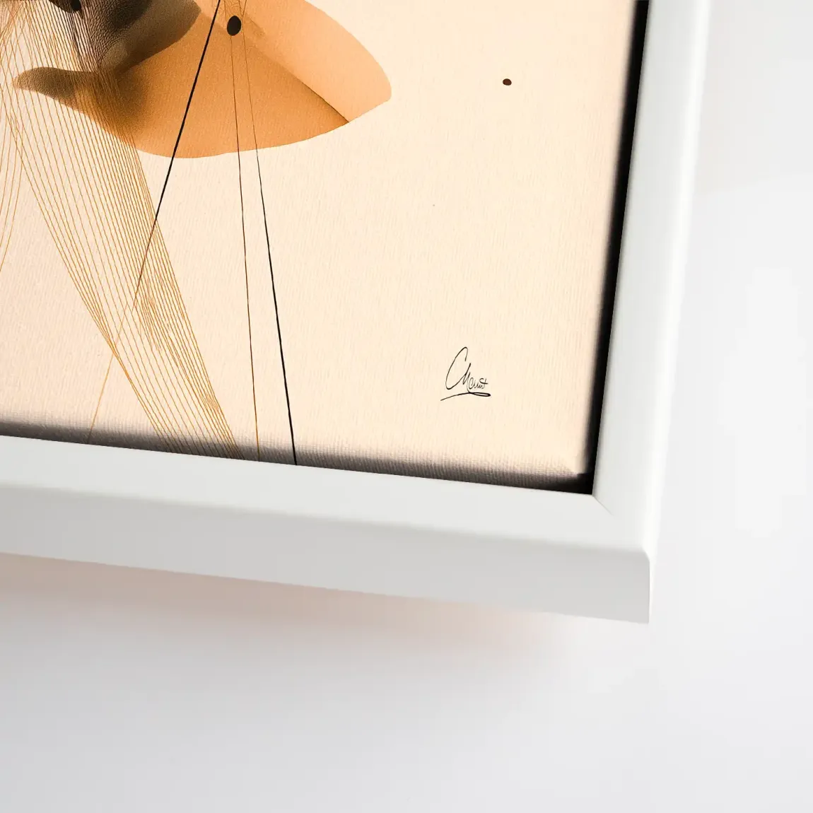 Amber Flow Harmony Leinwand Bild