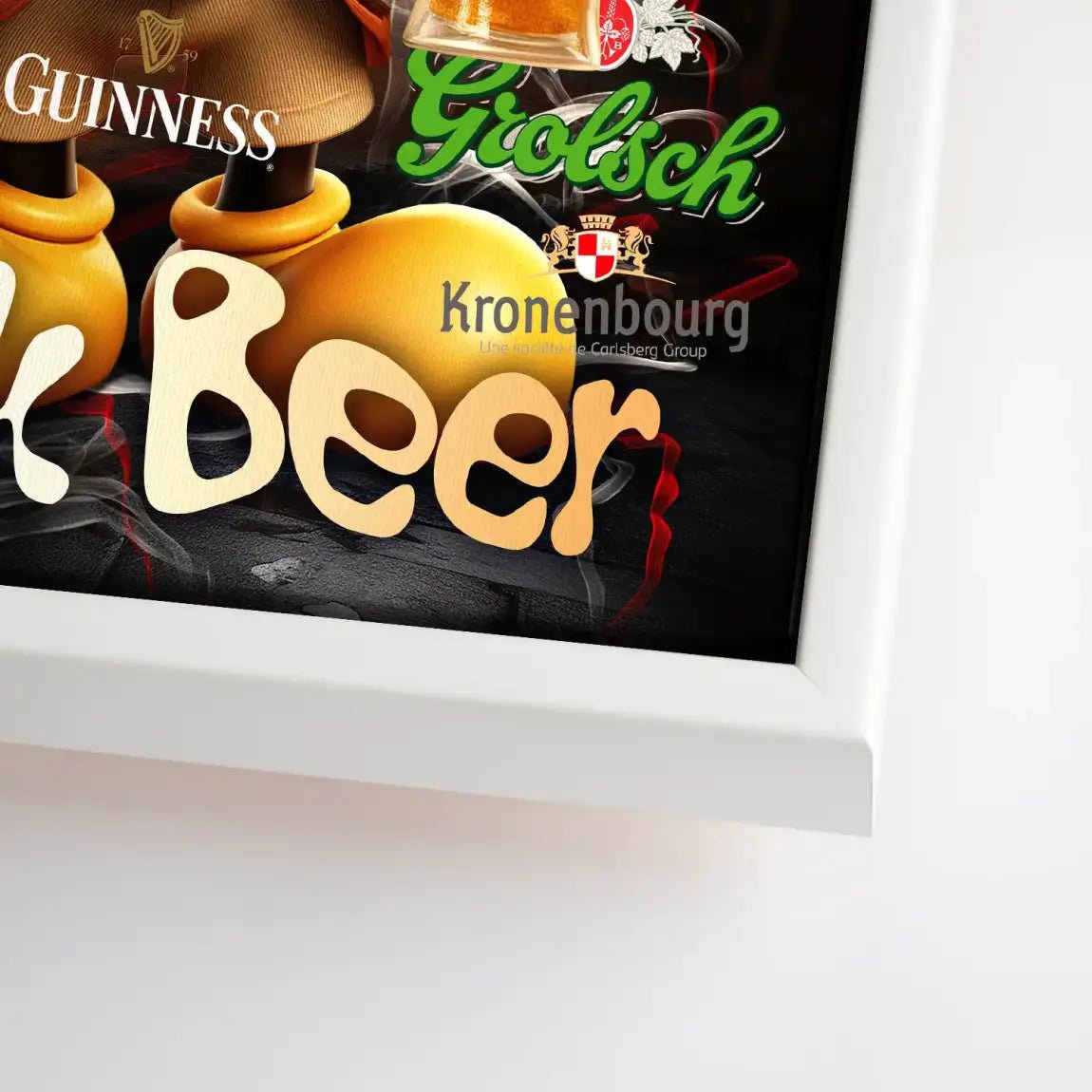 Micky Drink Beer Leinwand Bild INGALERIE