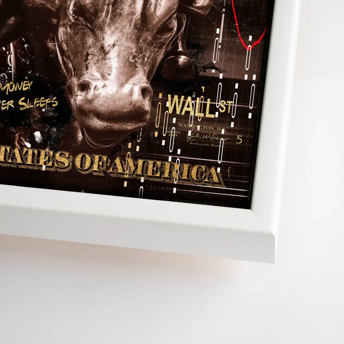 Wall Street Duck Leinwand Bild