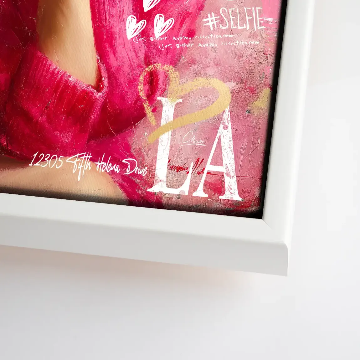Smile in Pink Leinwand Bild INGALERIE