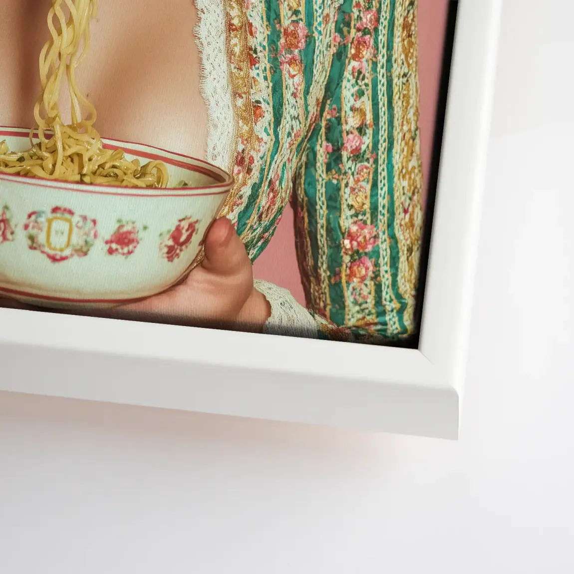 La Dolce Noodle Lady Leinwand Bild