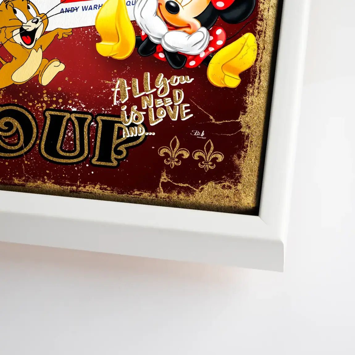 Micky Brillo Box Red Style Leinwand Bild INGALERIE