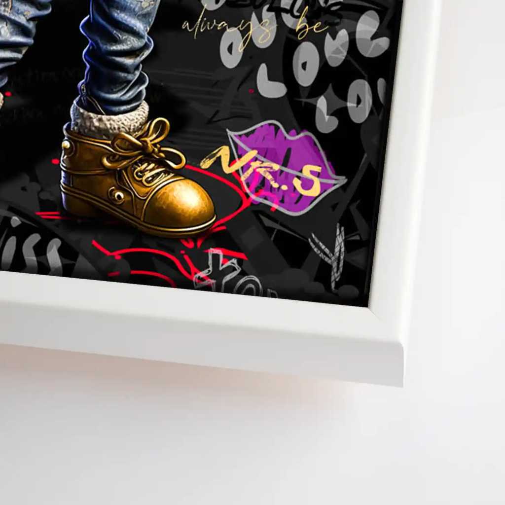 Minnie Maus Street Art Style Leinwand Bild INGALERIE