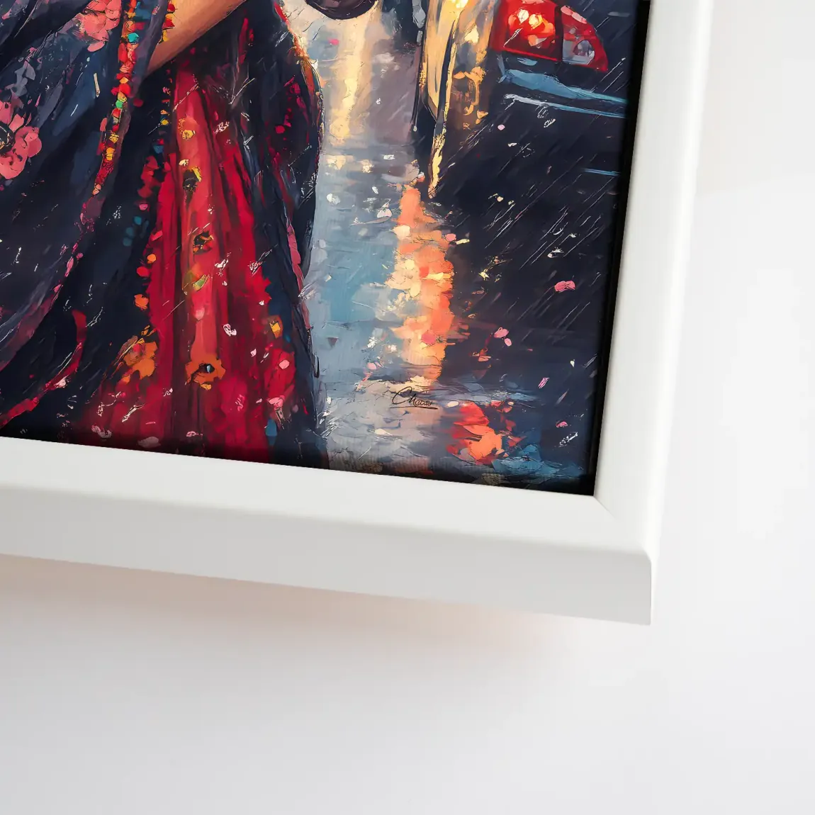 Frida im Abendregen Leinwand Bild INGALERIE