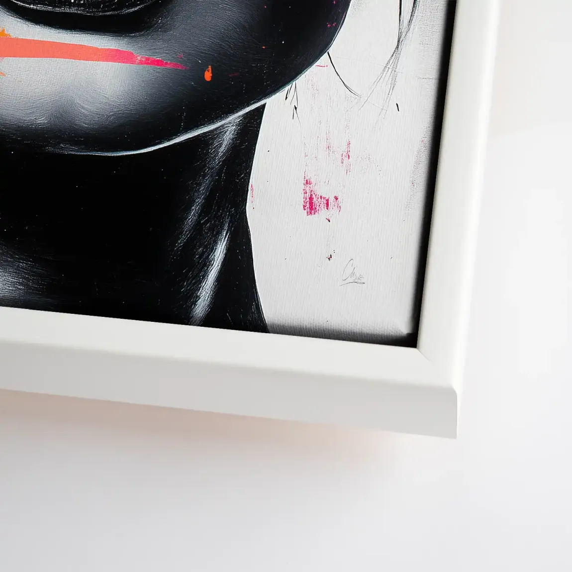 Abstrakt Pink Allure Leinwand Bild