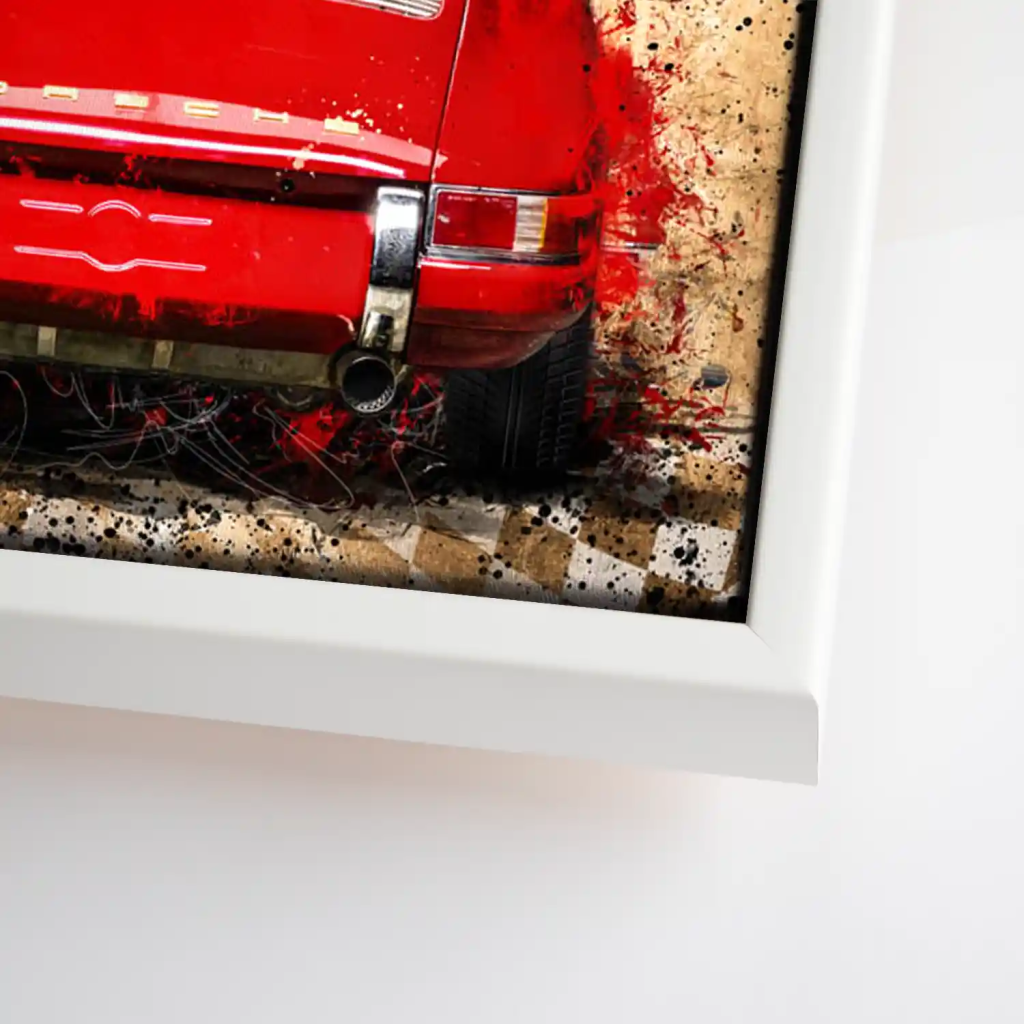 Porsche 911 Vintage Style Leinwandbild INGALERIE