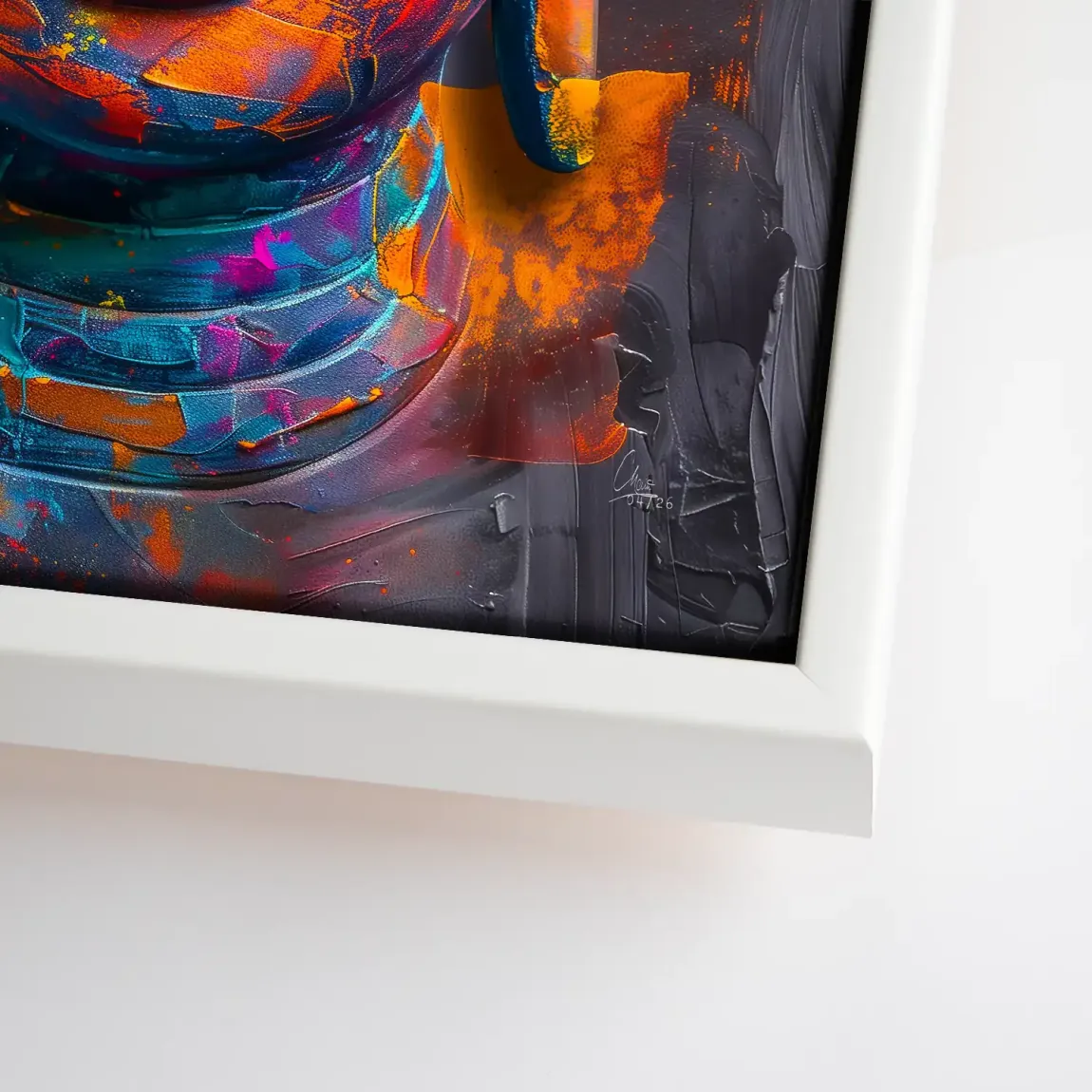 Buddha Farbpoesie Leinwand Bild