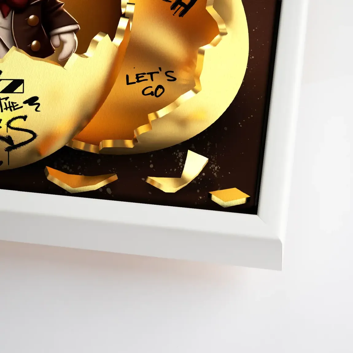 Money Master Dagobert Duck Leinwand Bild