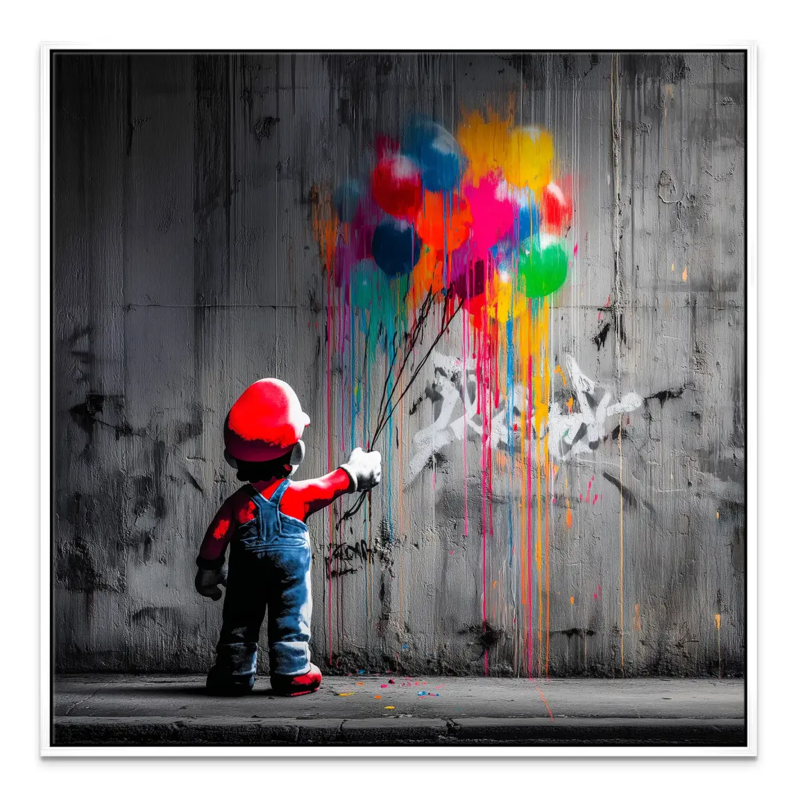 Mario Balloon Dreams Leinwand Bild