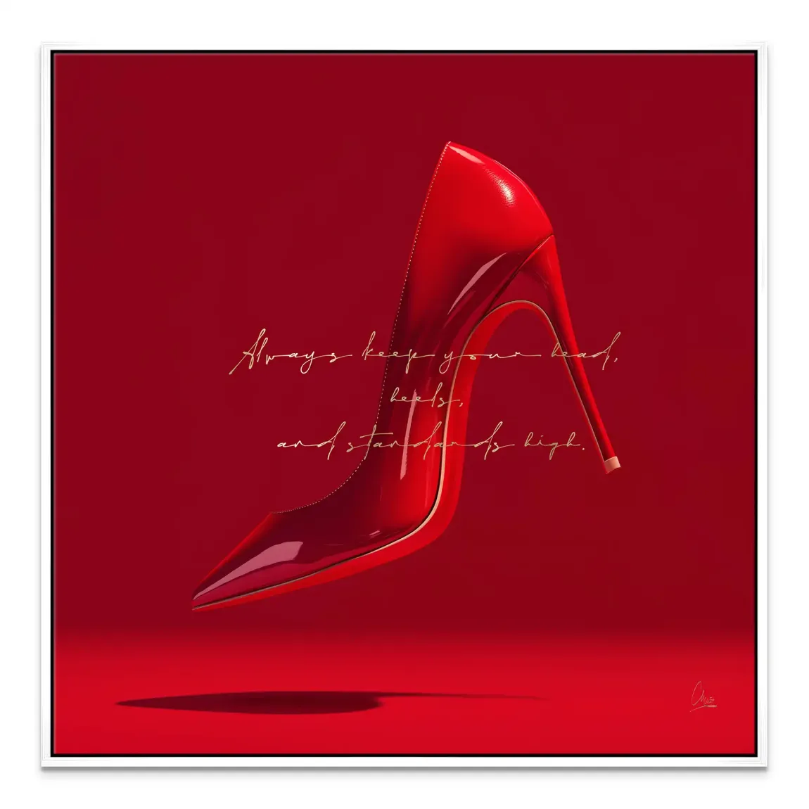 Red Heels Leinwand Bild