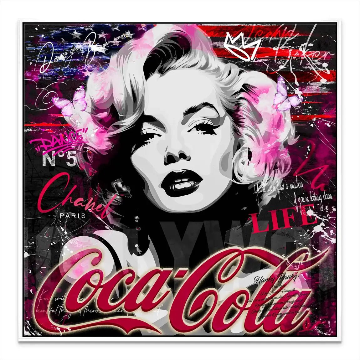 Marilyn Monroe Coke Leinwand Bild INGALERIE