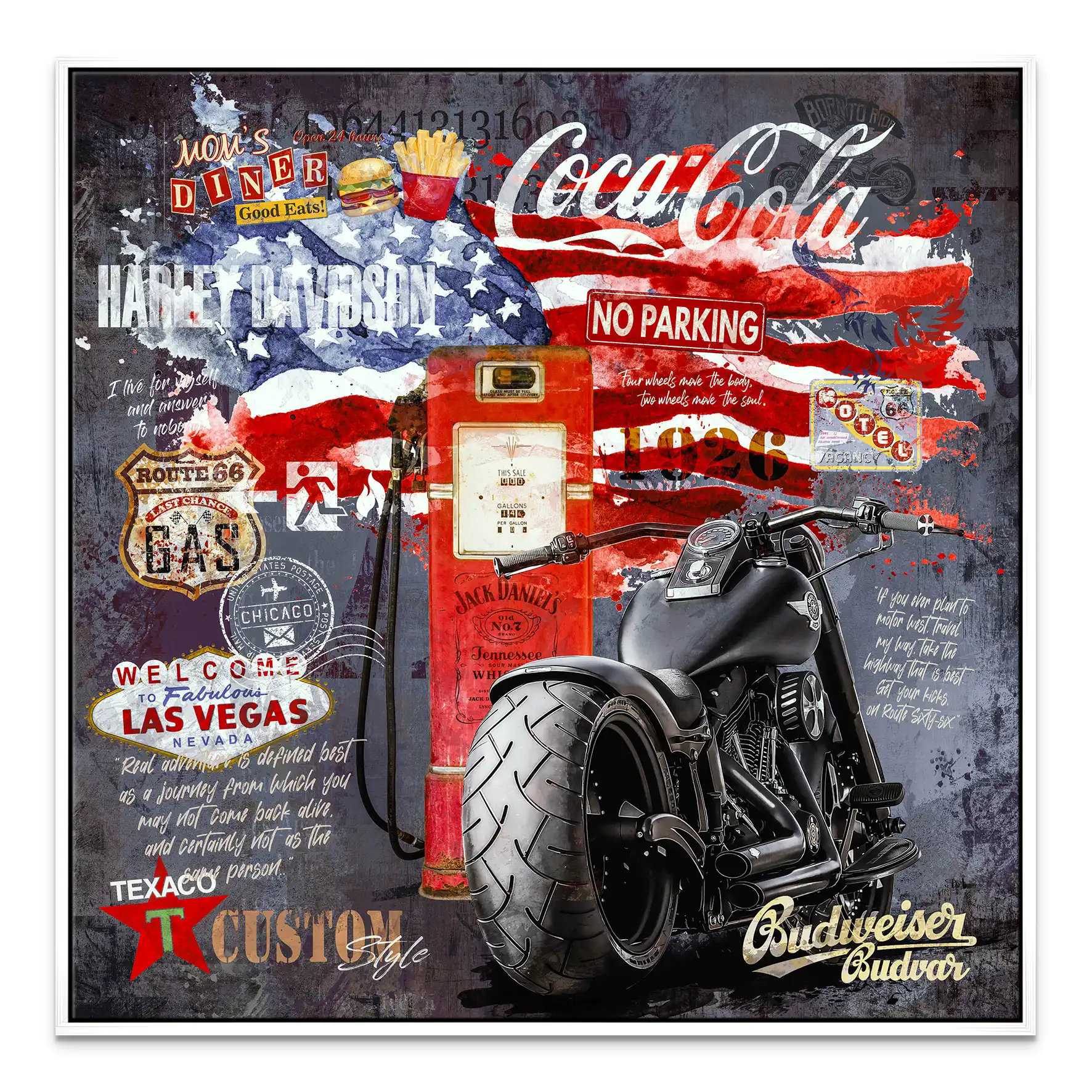 Midnight Ride Legacy – Harley Leinwandbild INGALERIE