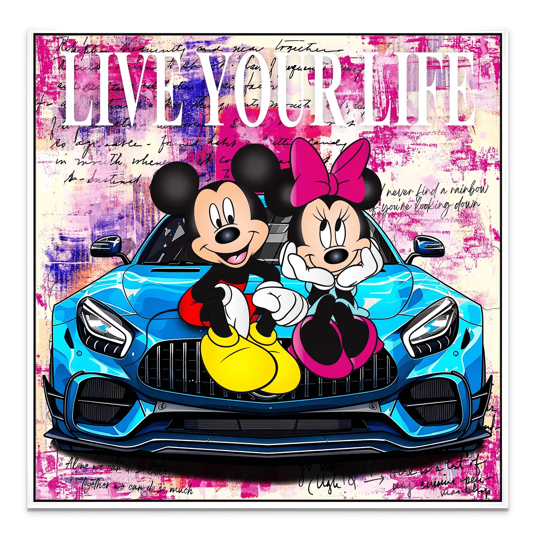 Micky & Minnie Enjoy Nr.2 Leinwand Bild INGALERIE