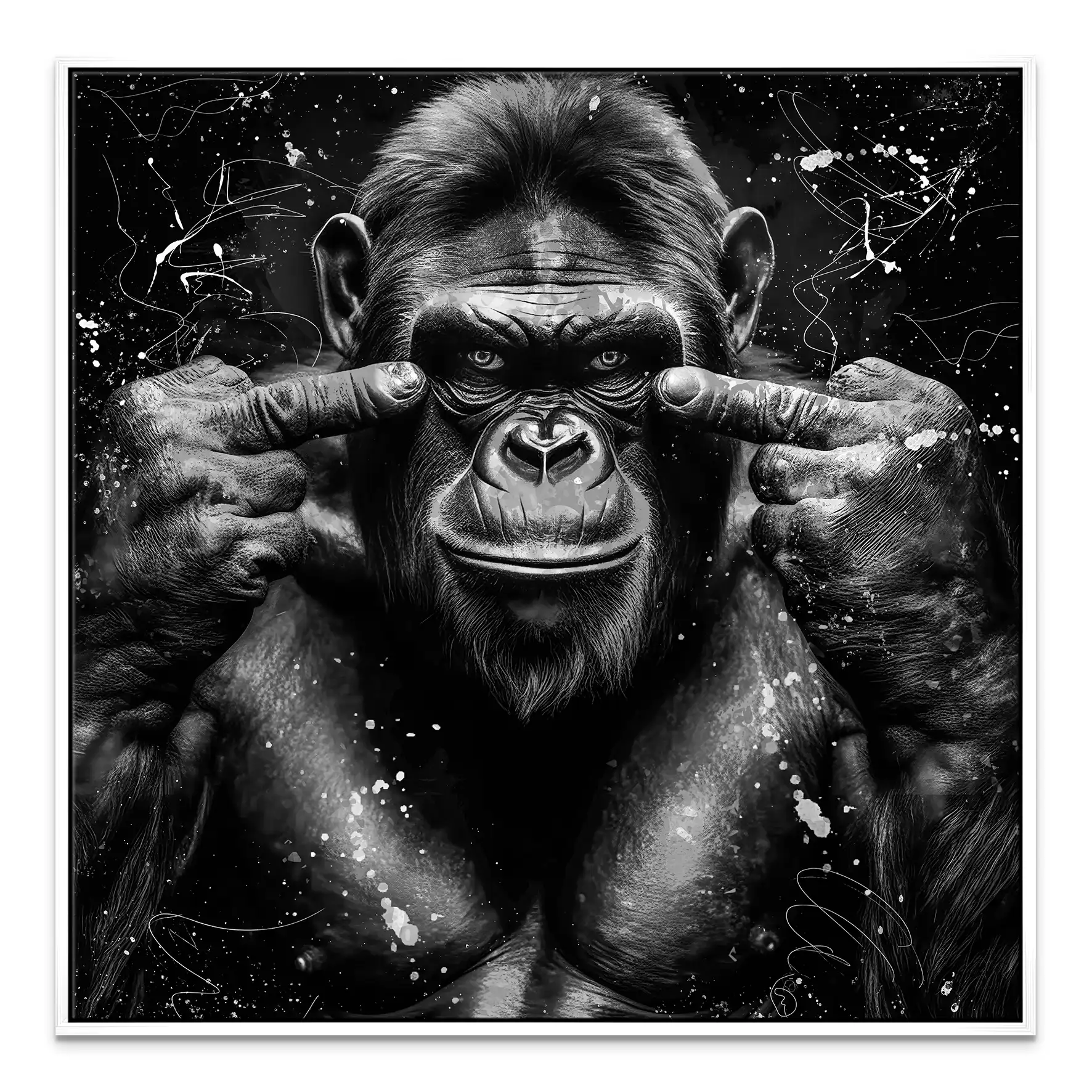 Bad Gorilla Nr.2 Leinwand Bild INGALERIE