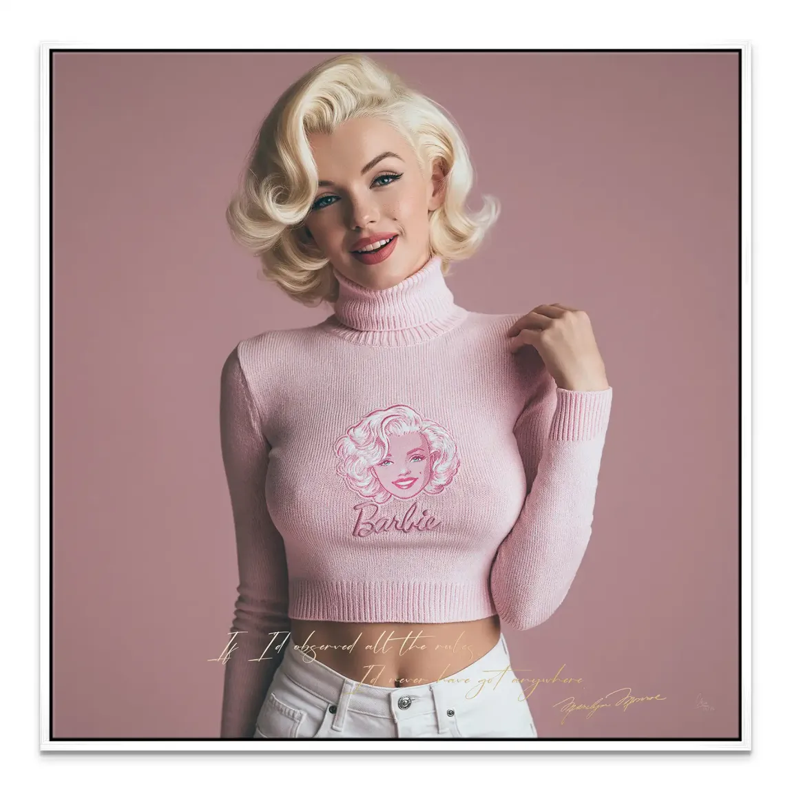 Marilyn Monroe Blush Leinwand Bild