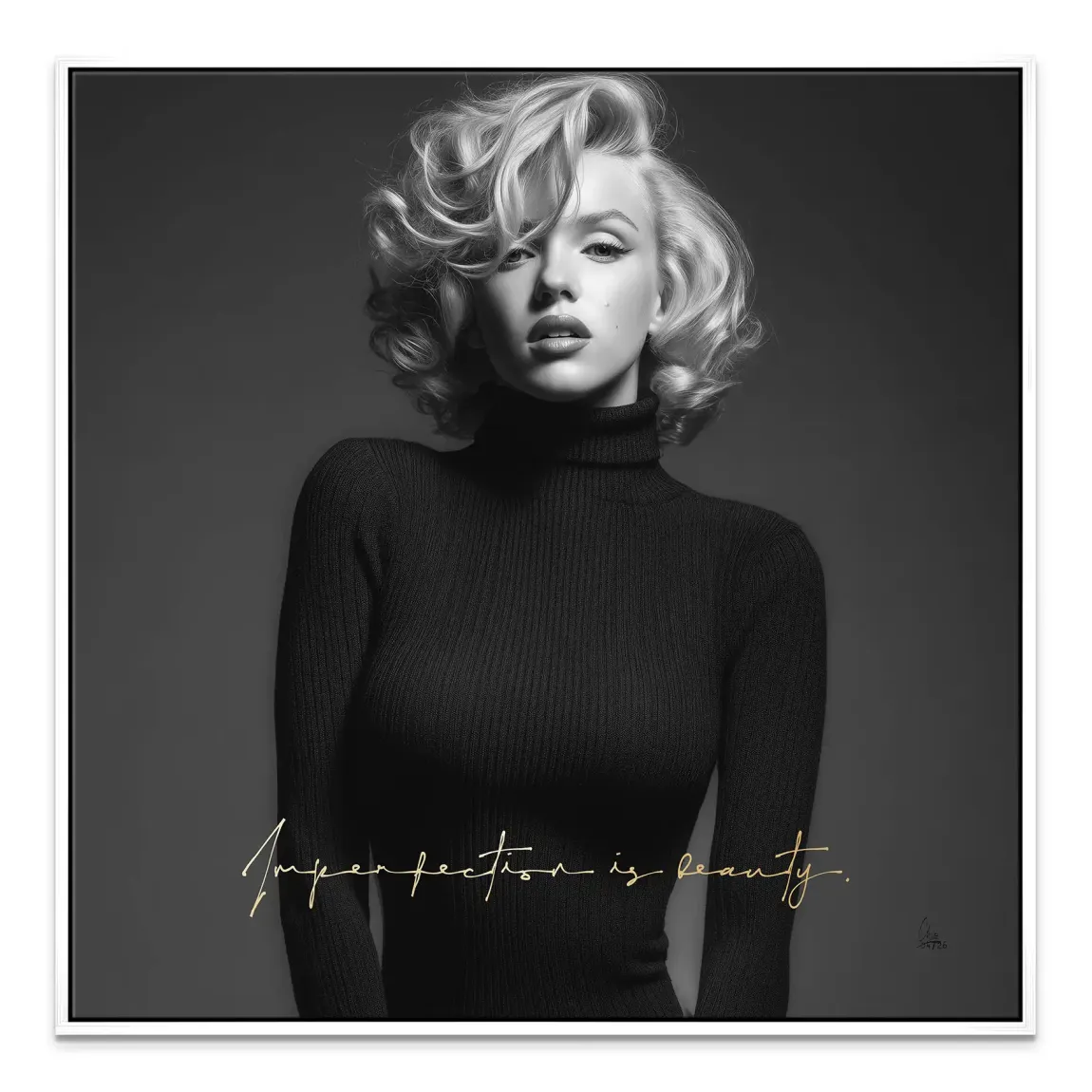 Marilyn Monroe Imperfection Leinwand Bild