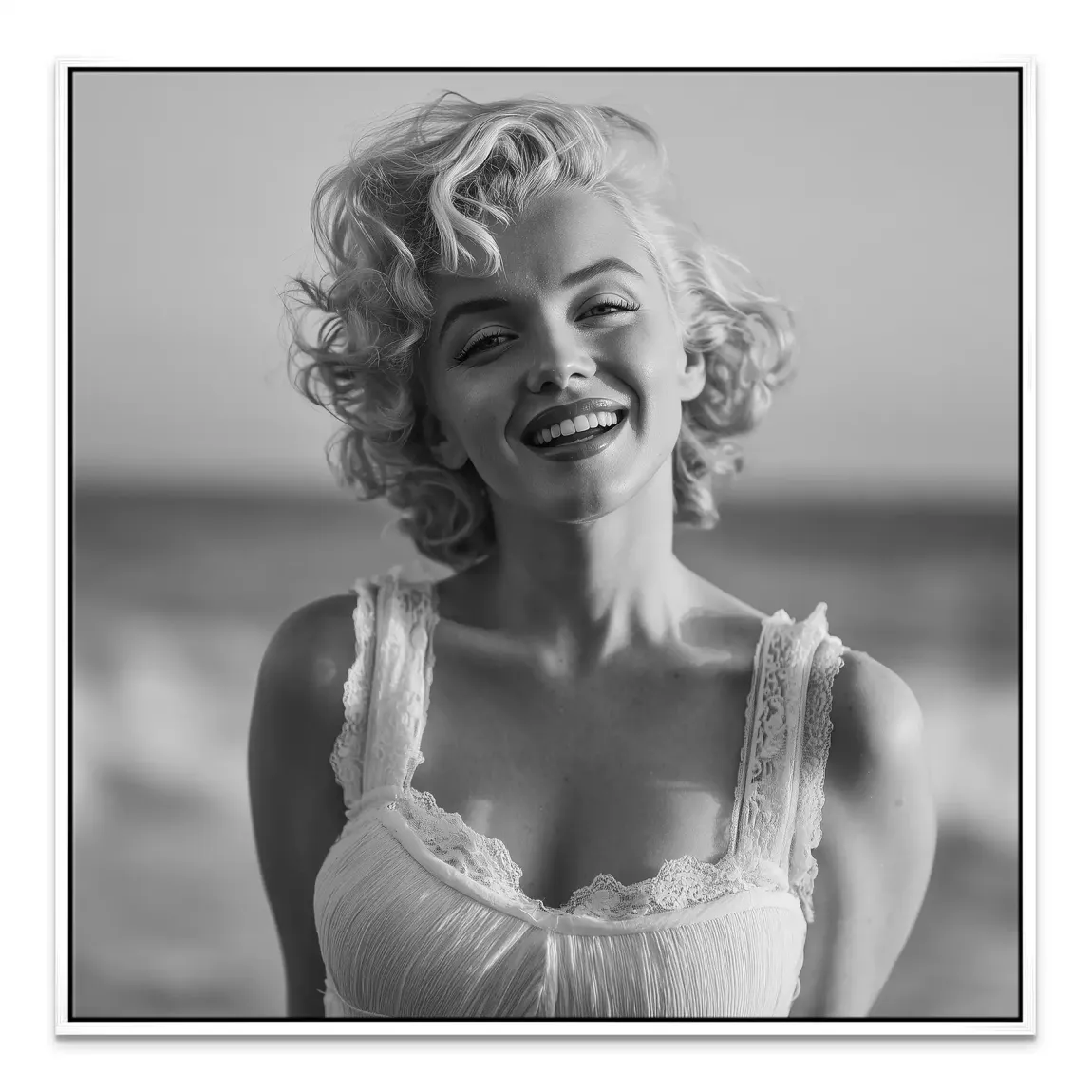 Marilyn Monroe Summer Beach Leinwand Bild