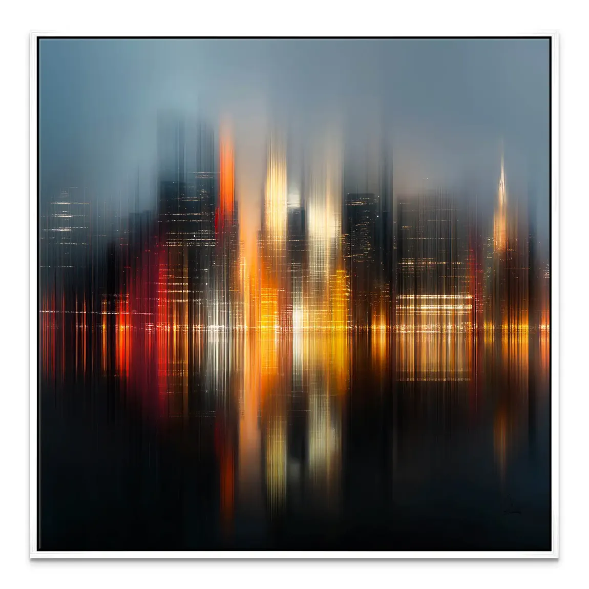 New York abstrakt Lights Leinwand Bild