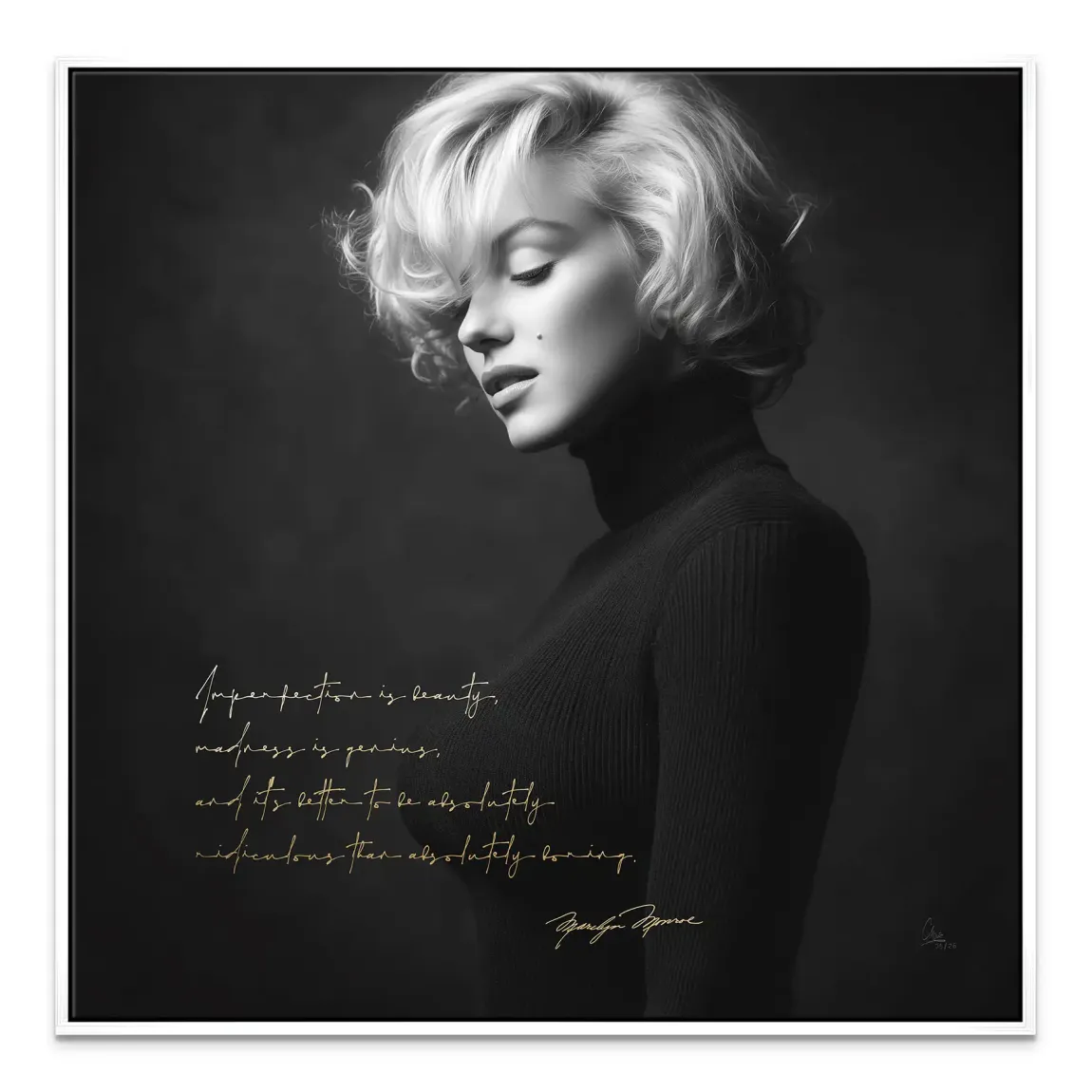 Marilyn Monroe Diva Leinwand Bild