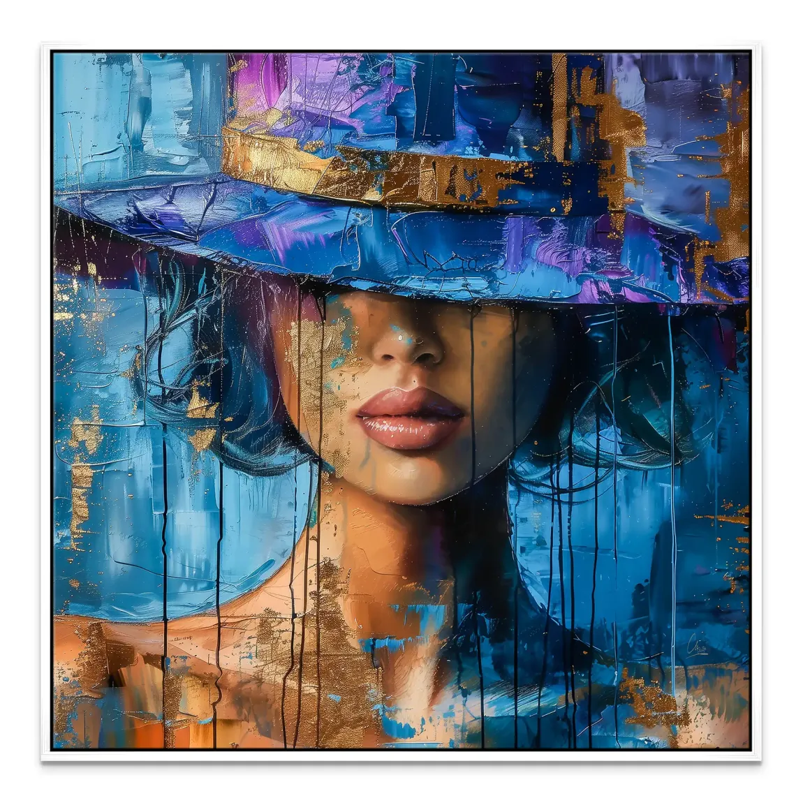 Blue Mystery Leinwand Bild