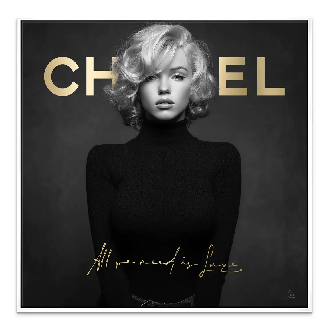 Marilyn Luxe Art Leinwand Bild