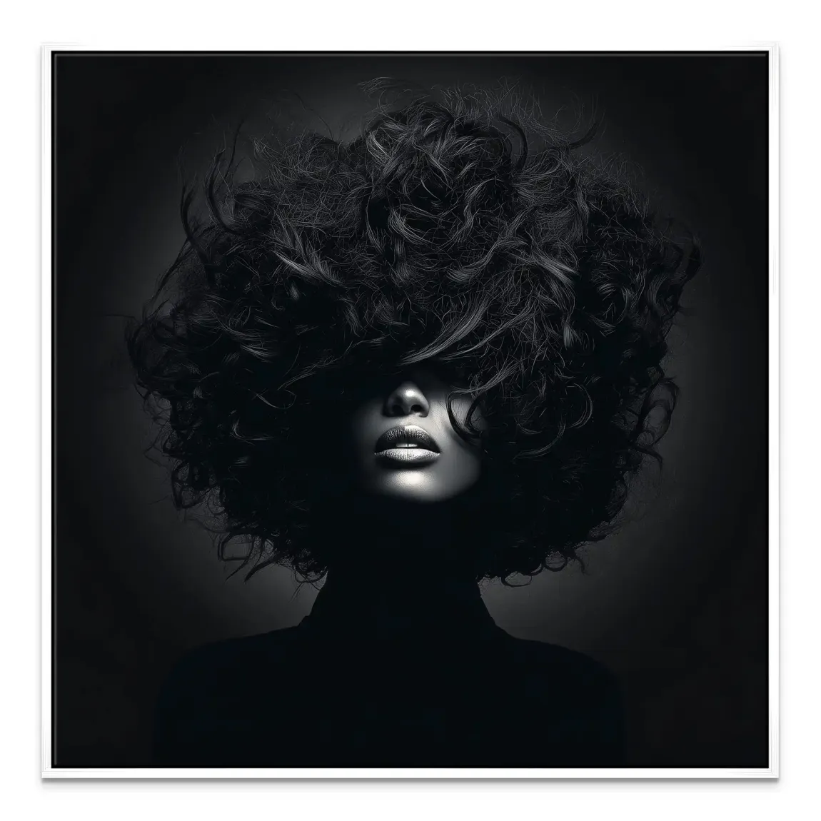 Beauty Curls Leinwand Bild