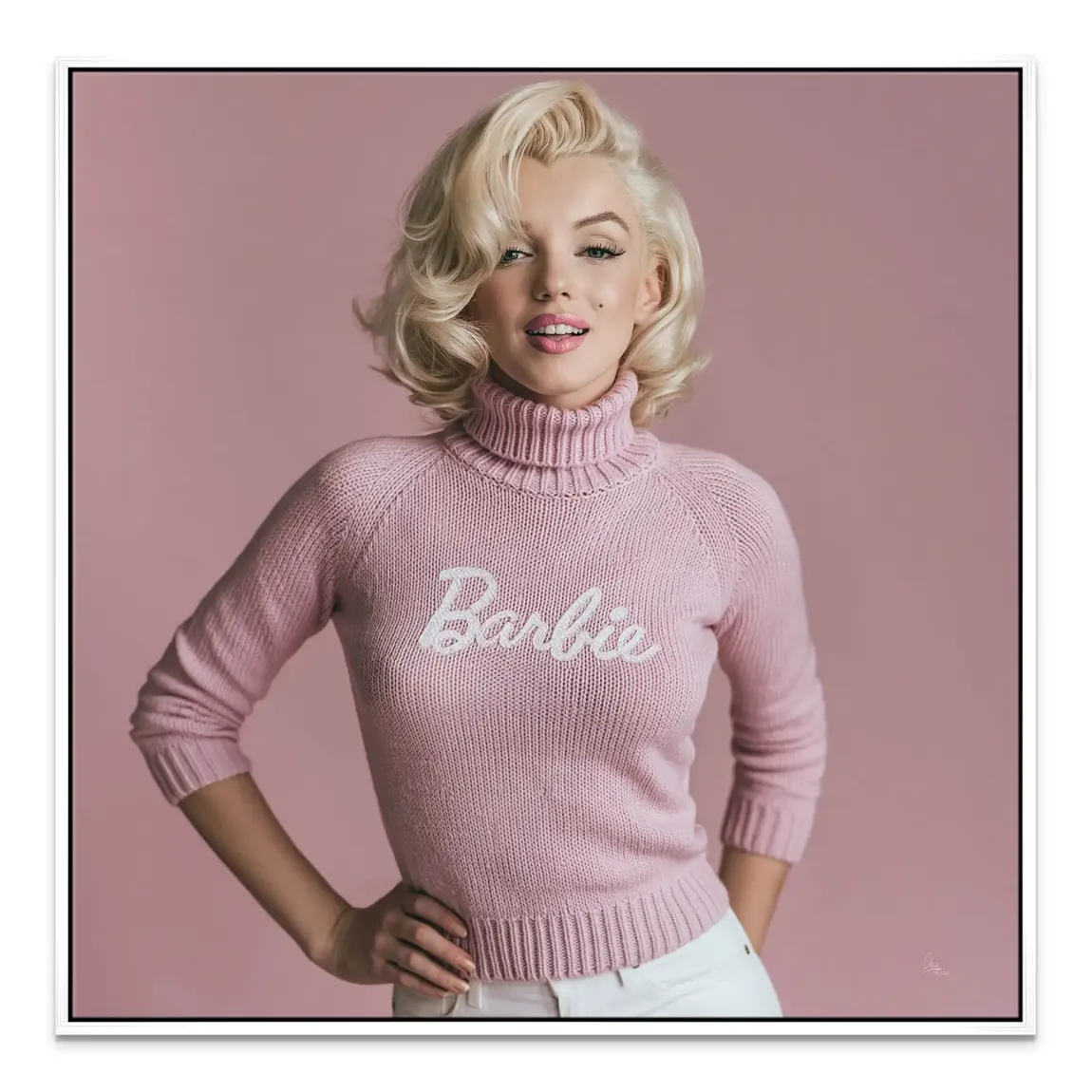 Marilyn Monroe Barbie Leinwand Bild