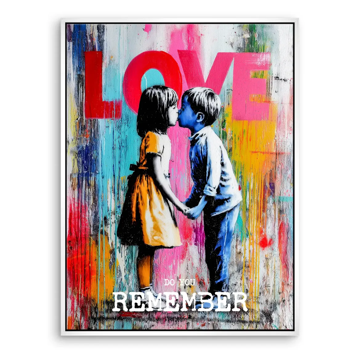 First Kiss Leinwand Bild