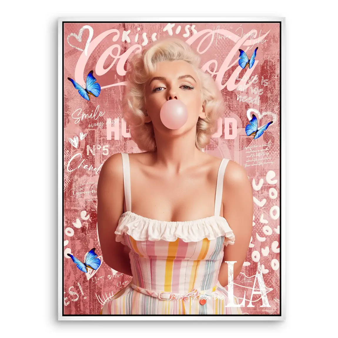 Bubble Pop Hollywood Leinwand Bild INGALERIE