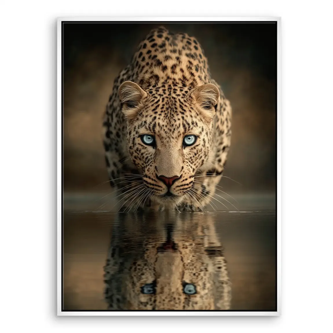 Silent Leopard Leinwand Bild