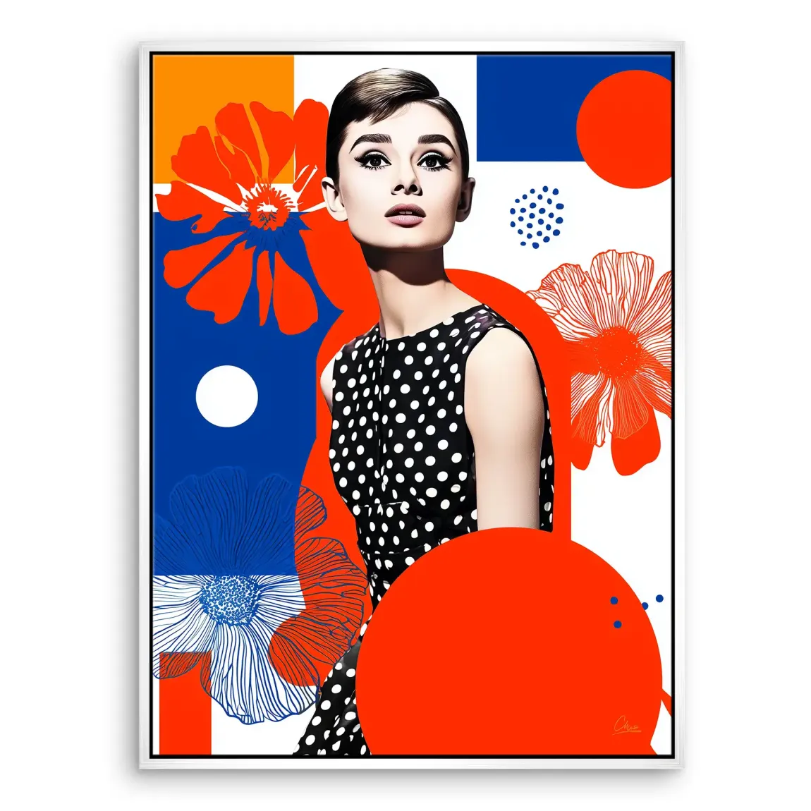 Audrey Hepburn Mod Muse Edition Leinwand Bild INGALERIE