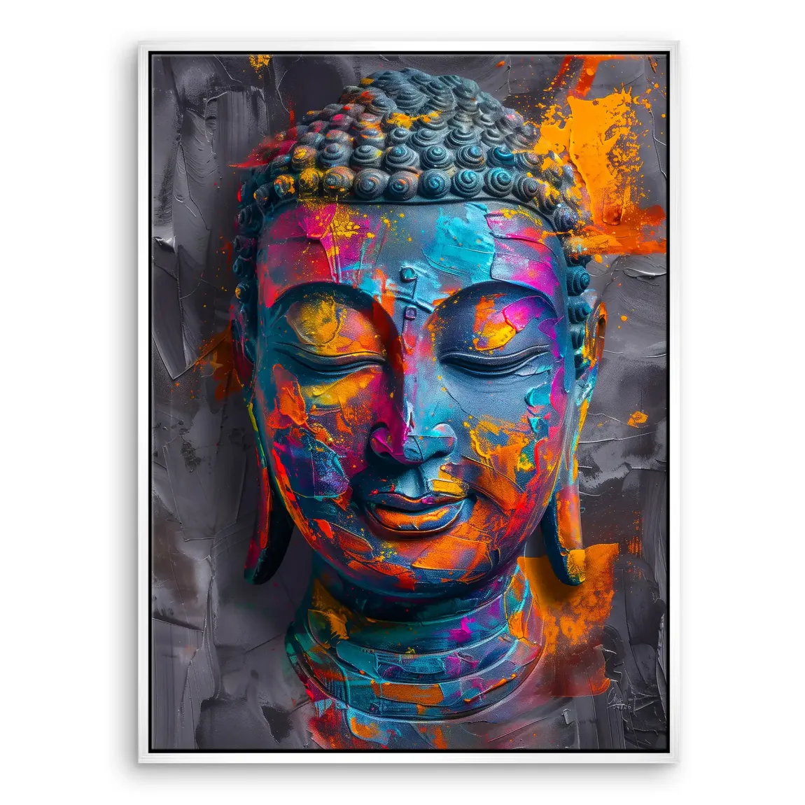 Buddha Farbpoesie Leinwand Bild