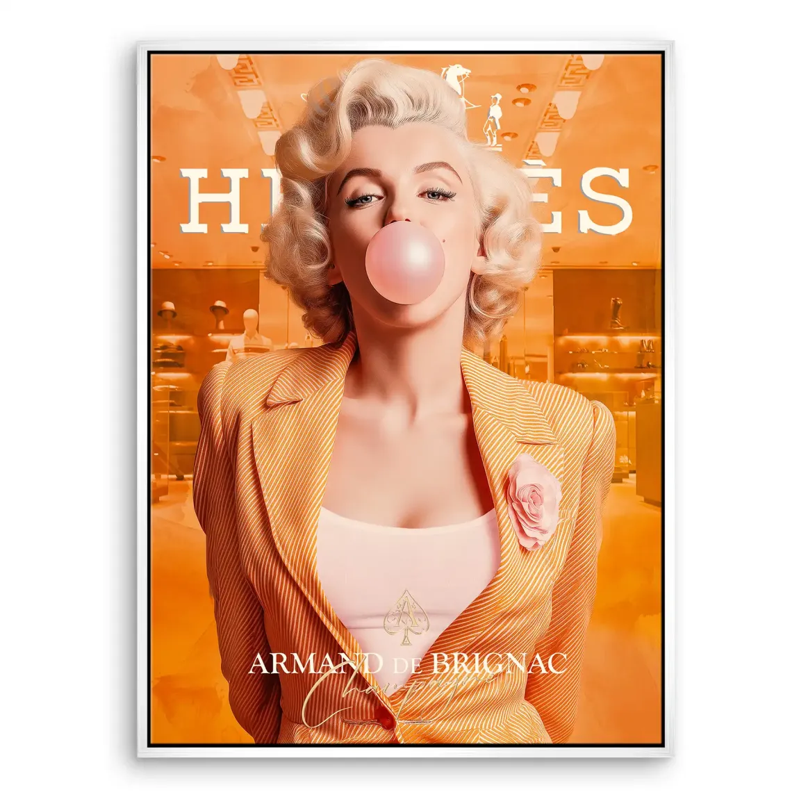 Monroe Bubble Glamour Leinwand Bild INGALERIE