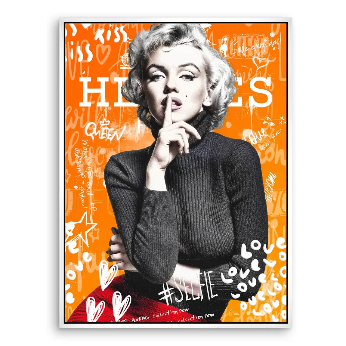 Queen of Silence Pop Leinwand Bild INGALERIE