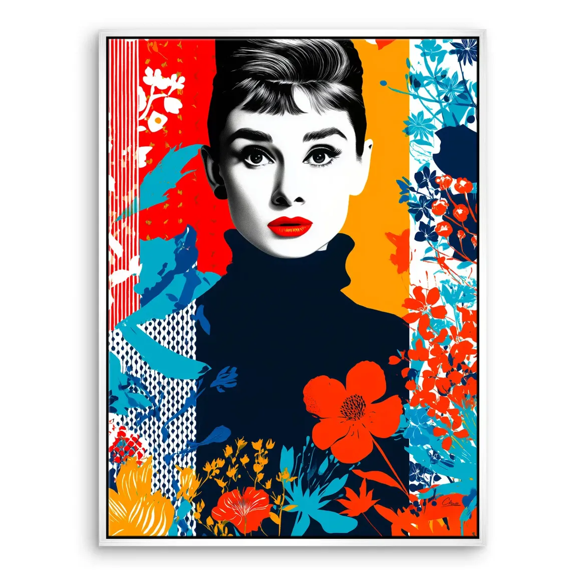 Audrey Hepburn Bloom Edition Leinwand Bild INGALERIE