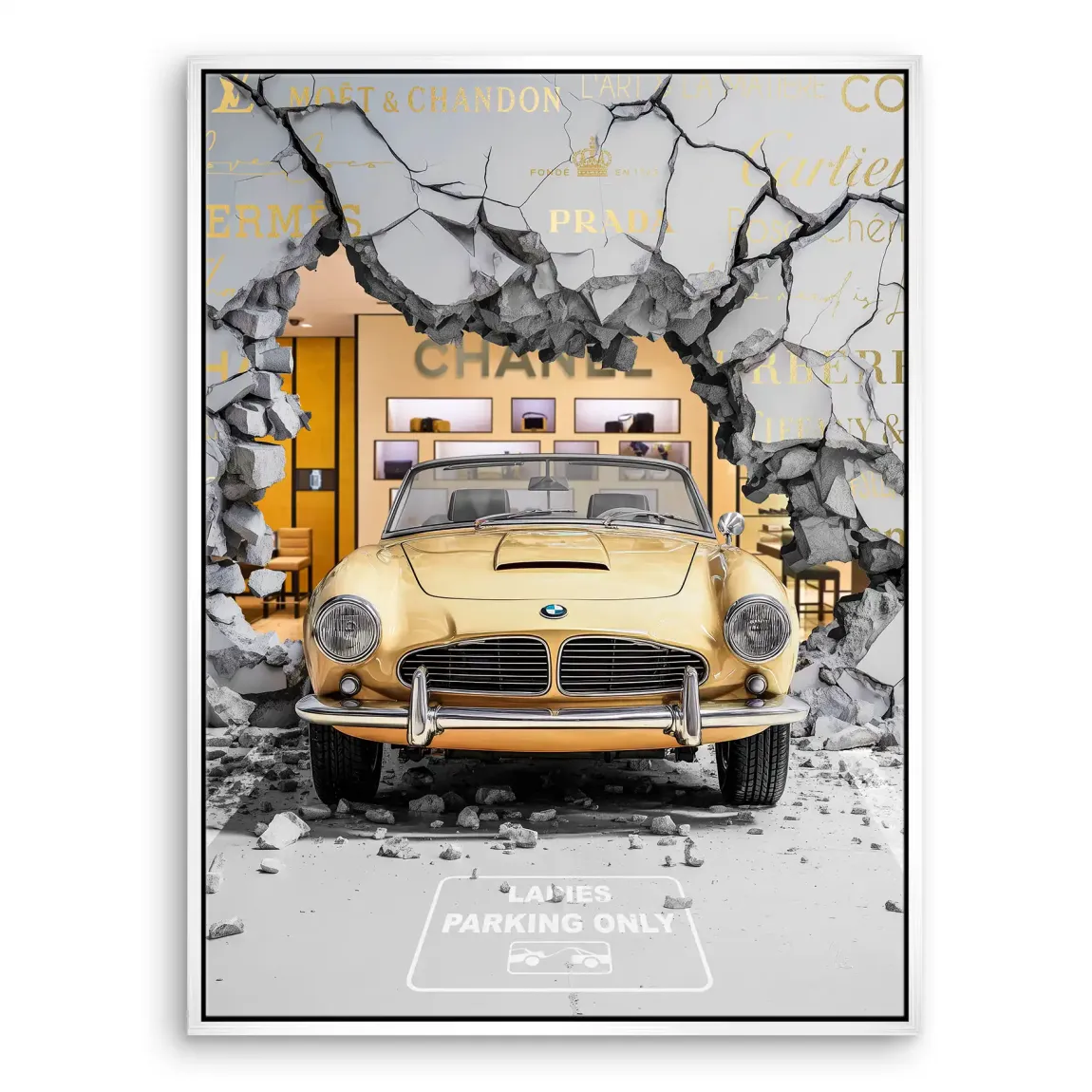 Luxury Shopping Leinwand Bild