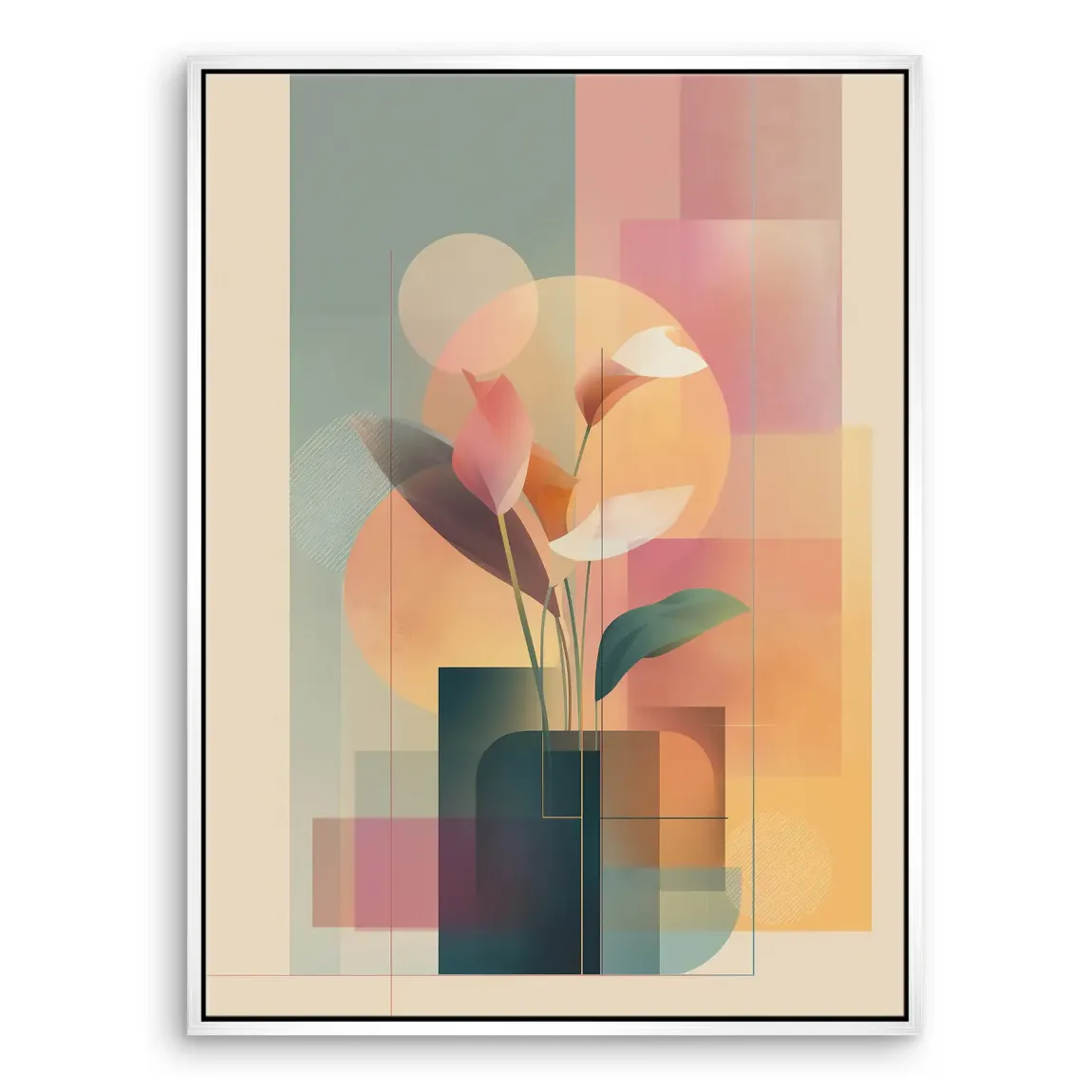 Light Garden Abstrakt Leinwand Bild