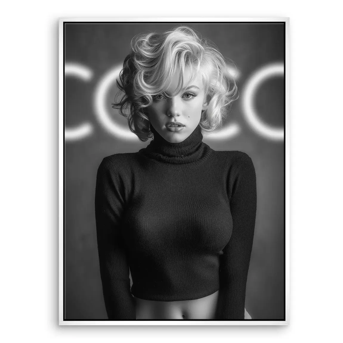 Marilyn Coco Glamour Leinwand Bild