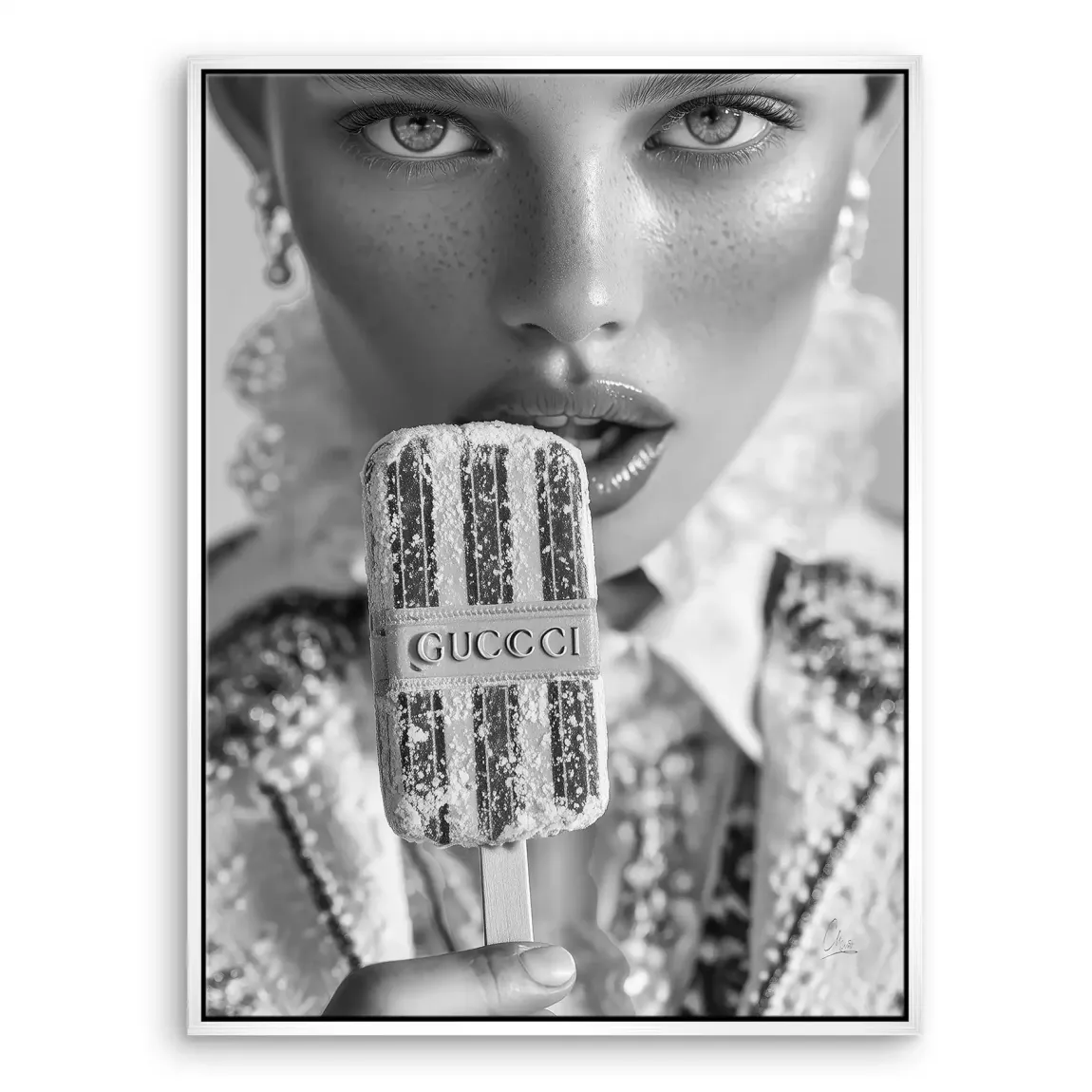 Gucci Ice Noir Leinwand Bild