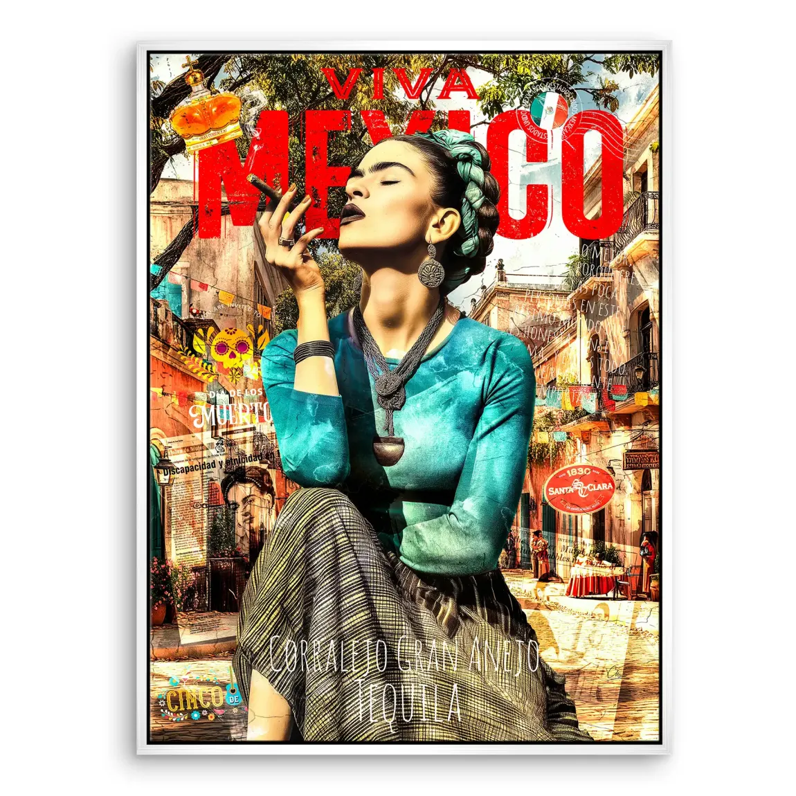 Viva Frida Leinwand Bild INGALERIE