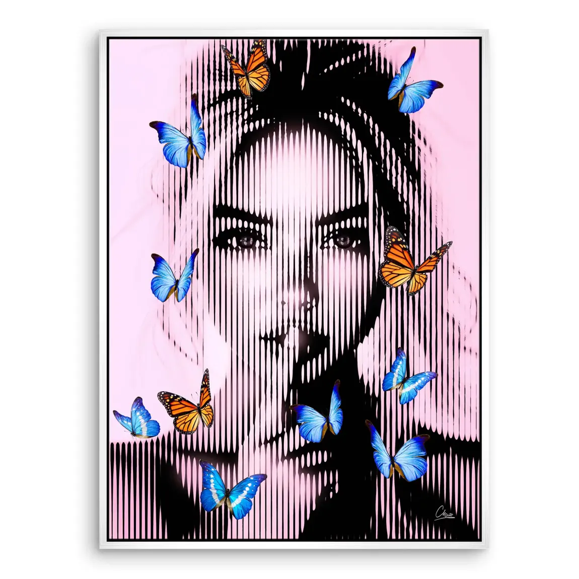 Silent Butterfly Leinwand Bild INGALERIE