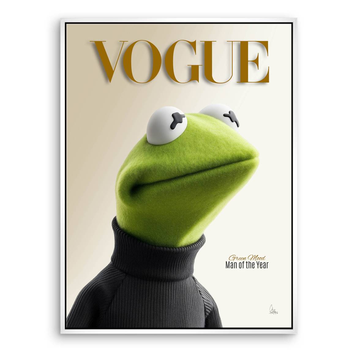Kermit Couture Leinwand Bild