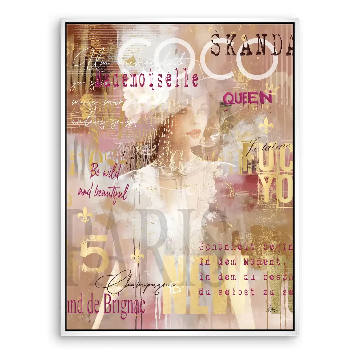 Coco Mademoiselle Leinwand Bild