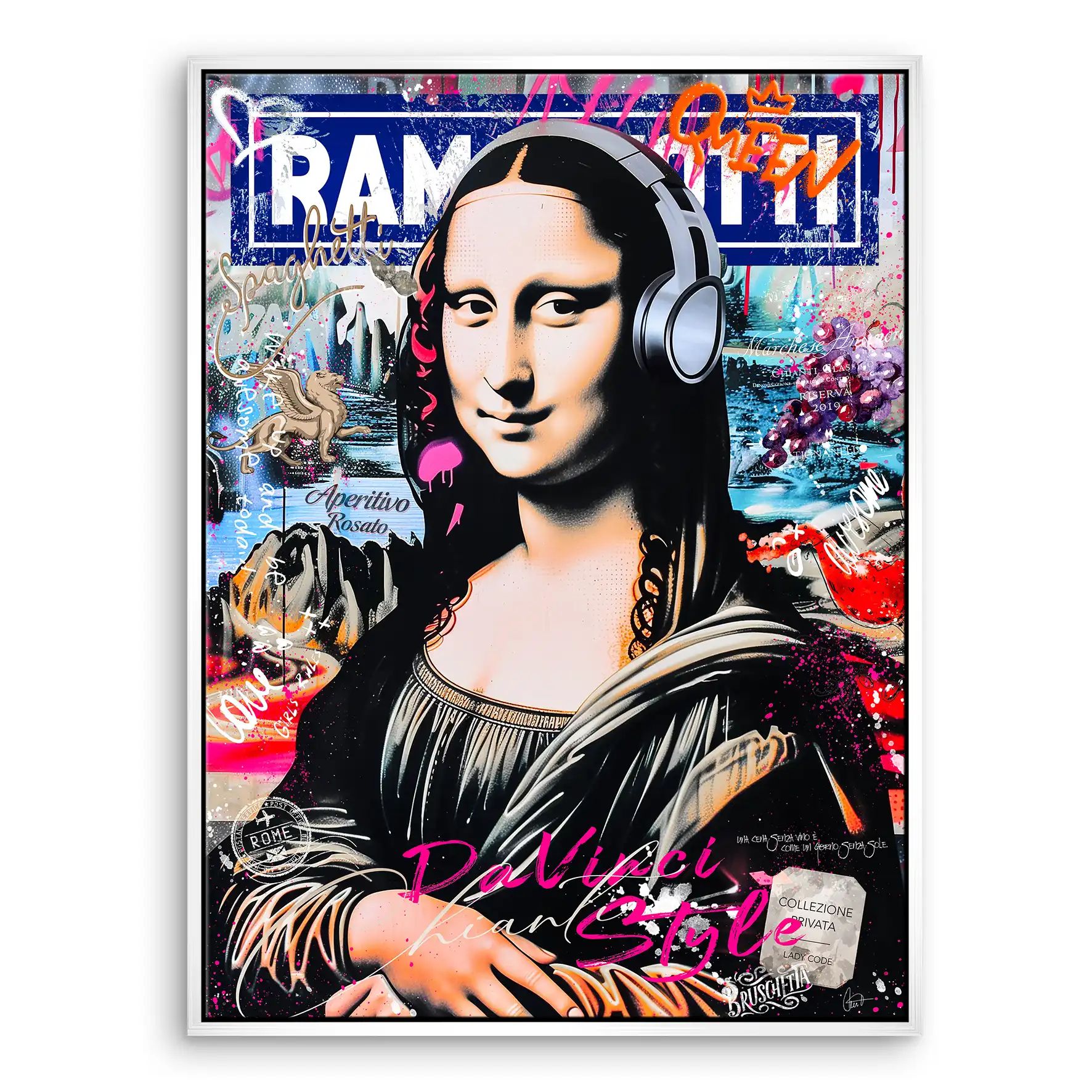 Mona Lisa Pop Art Leinwand Bild INGALERIE
